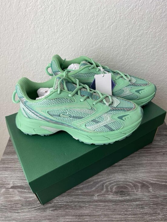 Lacoste L003 Neo Shot 125 SMA Men\'s Shoes Green 749SMA0006-GG2 Size US 9.5